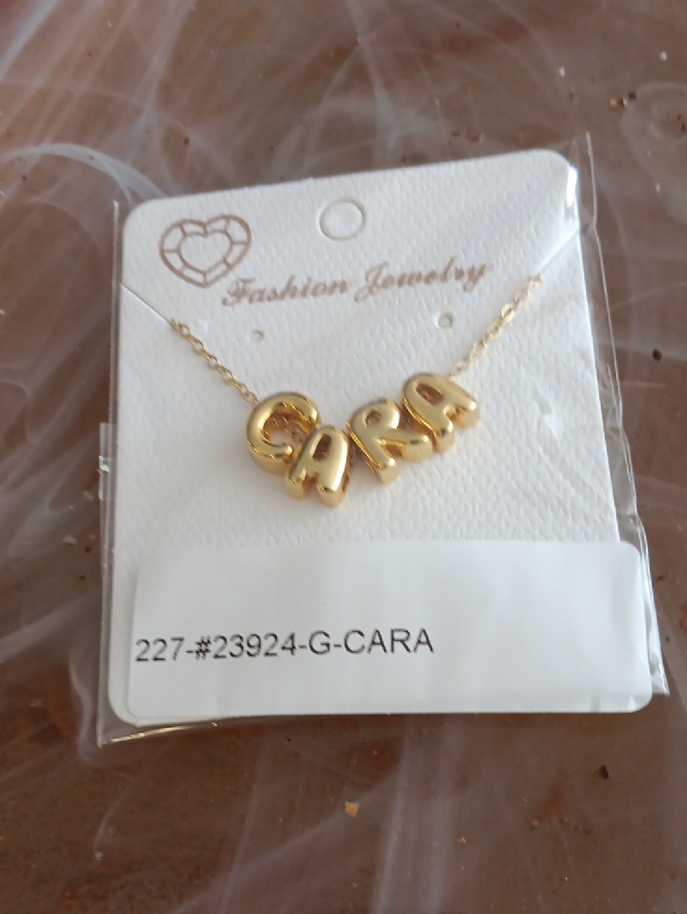 Fashion Jewelry Gold 'CARA' Letter Necklace